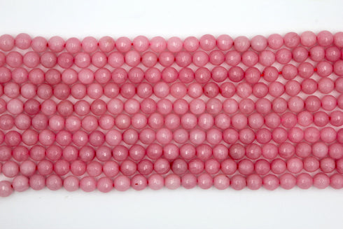 Rose Quartz Gemstone Beads, 6mm, Faceted